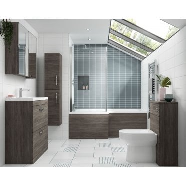Nuie Athena Brown Grey Avola 500mm WC Unit