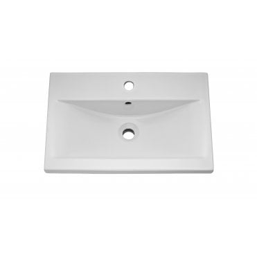 Nuie Athena Hacienda Black 600mm Wall Hung Vanity With Basin 1