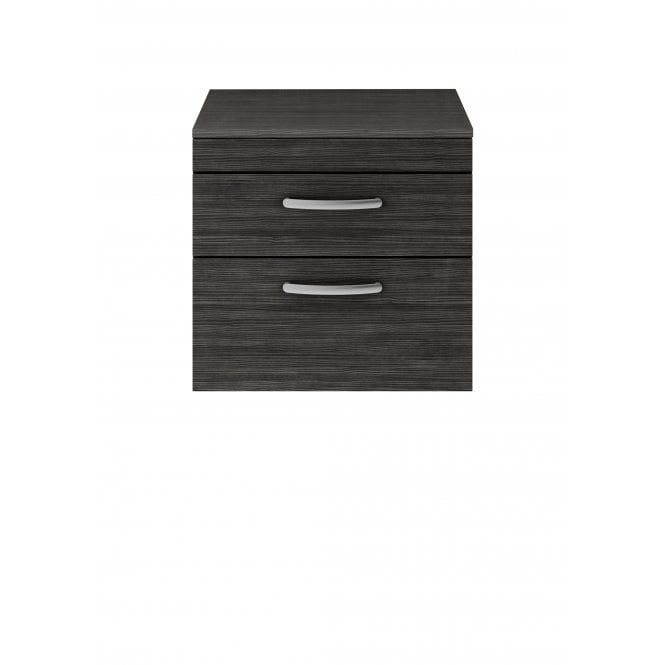 Nuie  Athena Hacienda Black 600mm Wall Hung Vanity With Worktop