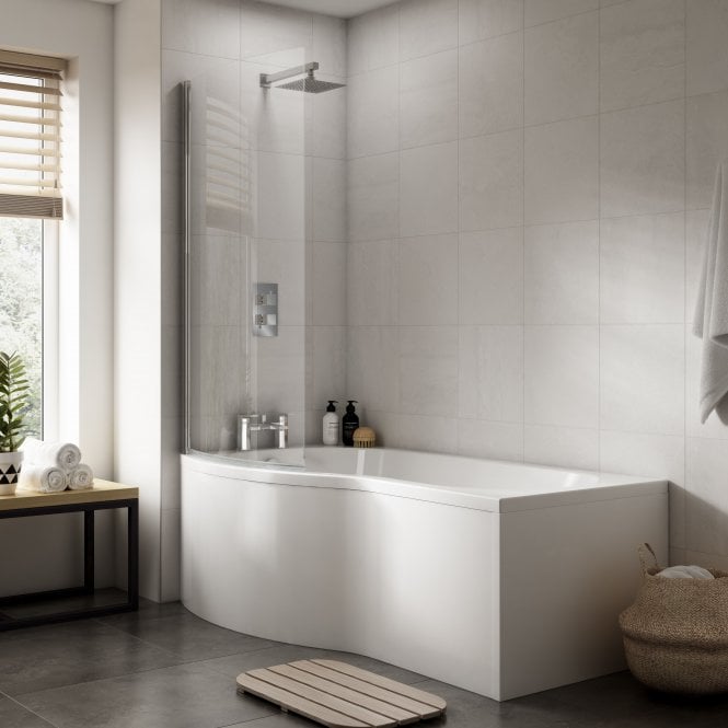 Nuie  B-shape Shower Bath End Panel (700mm)