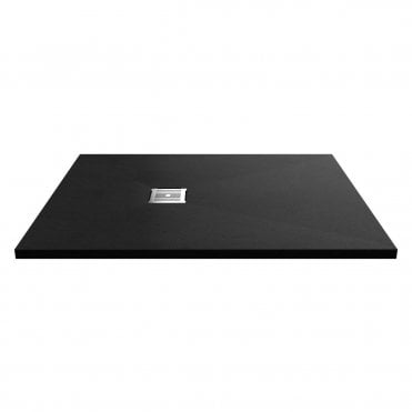 Nuie Black Slate Slimline Rectangular Shower Tray 1200 x 900
