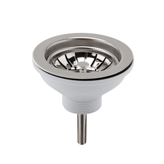 Nuie  Chrome Strainer Kitchen Waste With Pull Out Basket FW313