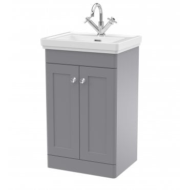 Nuie Classique 500mm Floor Standing 2-Door Vanity & Basin 1TH CLC223A