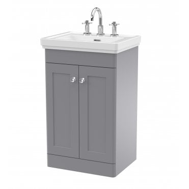 Nuie Classique 500mm Floor Standing 2-Door Vanity & Basin 3TH CLC223B