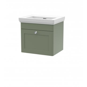 Nuie Classique 500mm Wall Hung 1 Drawer Vanity & Basin 0TH CLC891H