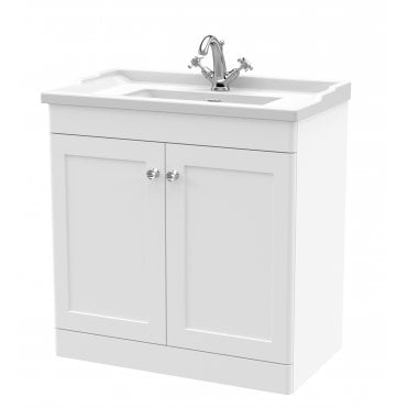 Nuie Classique 800mm Floor Standing 2 Door Vanity & Basin 1TH CLC126F