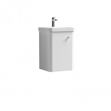 Nuie Core 400mm Wall Hung 1-Door Vanity & Basin COR101