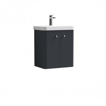 Nuie Core 500mm Wall Hung 2 Door Unit & Basin COR1403