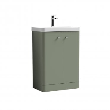 Nuie Core 600mm Floor Standing 2 Door Unit & Basin COR806