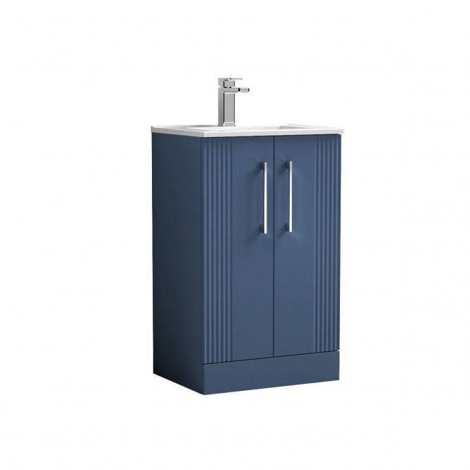 Nuie  Deco 500 Floor Standing Double Door Vanity Unit & Thin Edge Basin
