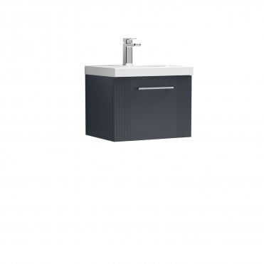 Nuie Deco 500mm Wall Hung Single Drawer Vanity & Basin 1 DPF1491A