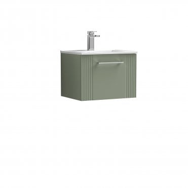 Nuie Deco 500mm Wall Hung Single Drawer Vanity & Basin 2 DPF891B
