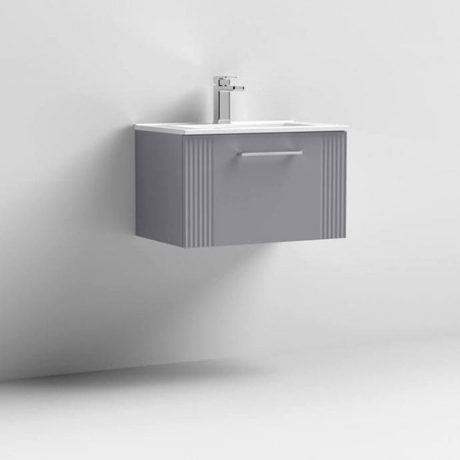 Nuie  Deco 600 Wall Hung Vanity Unit & Thin Edge Basin