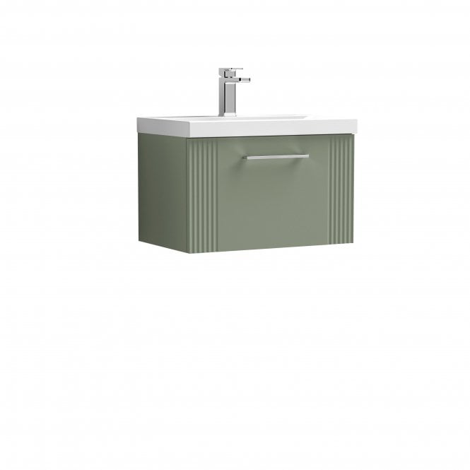 Nuie  Deco 600mm Wall Hung Single Drawer Vanity & Basin 1 DPF894A