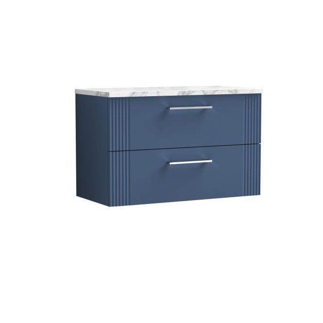 Nuie  Deco 800 Wall Hung 2-Drawer Vanity & Laminate Worktop DPF395LCM