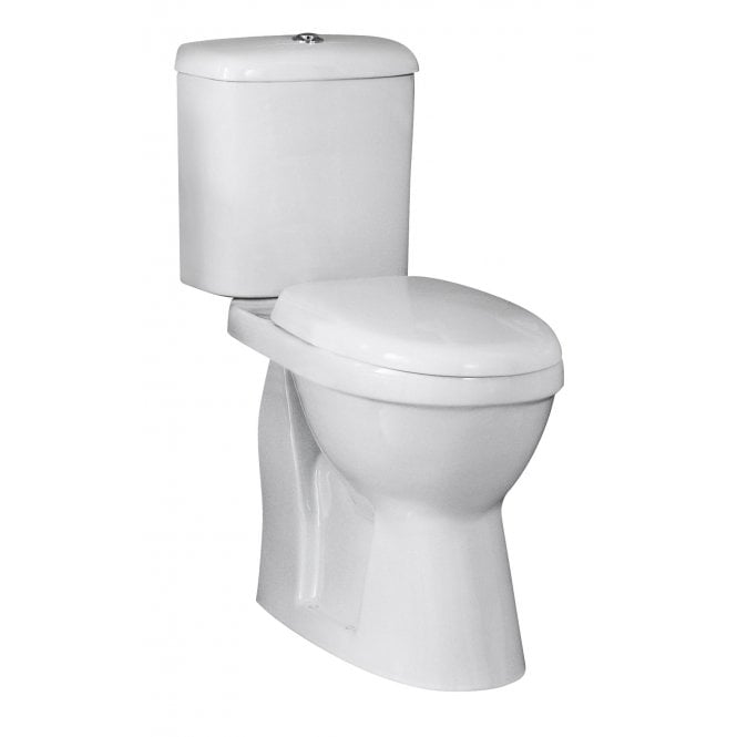 Nuie  Doc M Comfort Height Close Coupled Toilet Pan & Cistern With Standard Seat