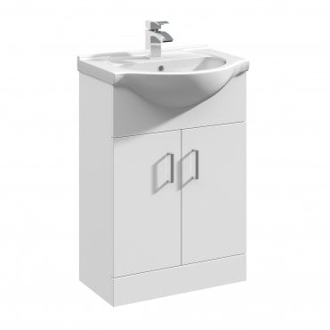 Dove Gloss White 550mm Vanity Unit