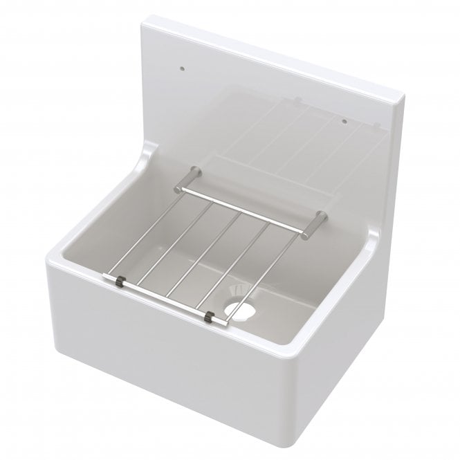 Nuie  Fireclay Cleaner Sink 515mm White CS10121