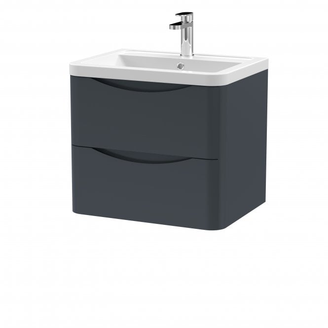 Nuie  Lunar 800mm Floor Standing 2 Drawer Vanity & Ceramic Basin LUN103A