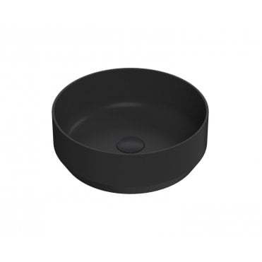 Matt Black Round Countertop Wash Basin