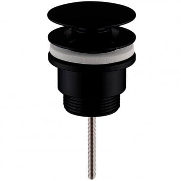 Nuie Matt Black Universal Clicker Basin Waste EK410