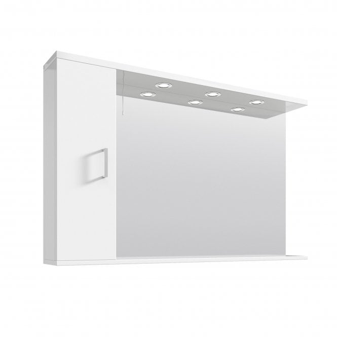 Nuie  Mayford Gloss White 1200mm Mirror