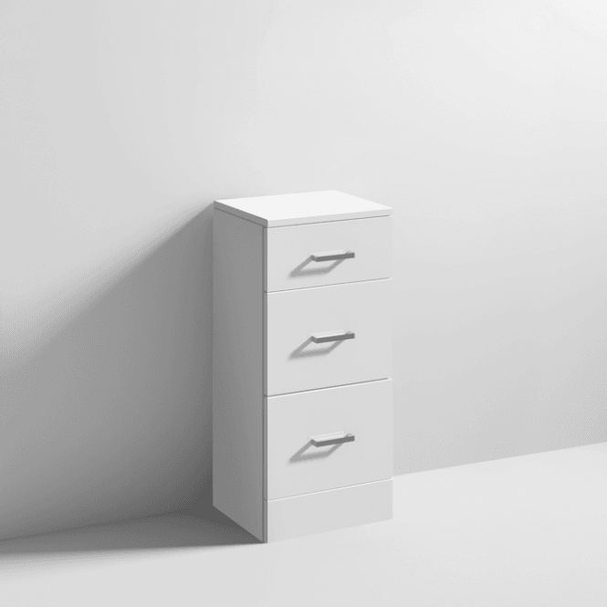 Nuie  Mayford Gloss White 3 Drawer Unit 350 x 330mm
