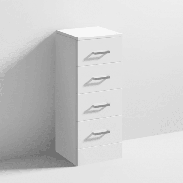 Nuie Mayford Gloss White 4 Drawer Unit 300 x 330mm