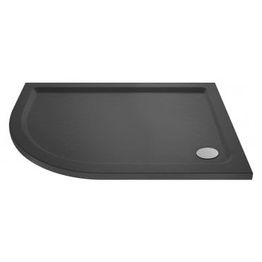 Nuie Offset Slate Grey Quadrant Shower Tray LH 1000 x 800mm