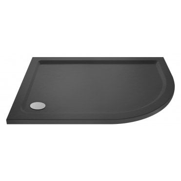 Nuie Offset Slate Grey Quadrant Shower Tray RH 1000 x 900mm