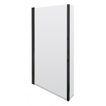 Nuie Pacific 6mm Black L Shape Bath Screen