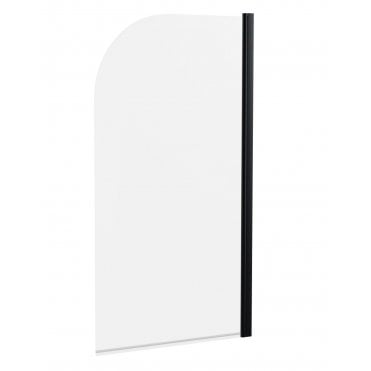 Nuie Pacific 6mm Round Black Bath Screen