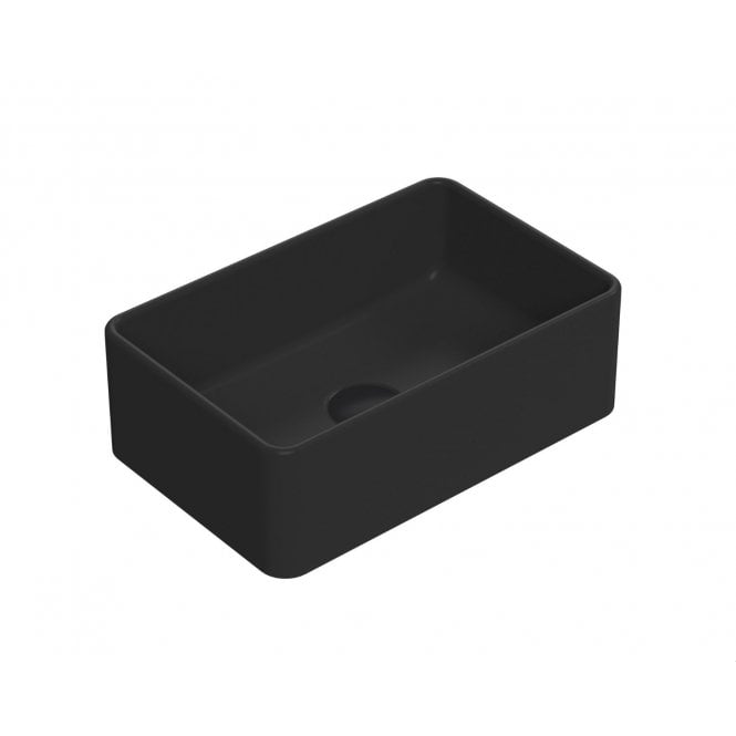 Nuie  Rectangular 365 x 235mm Matt Black Counter Top Vessel