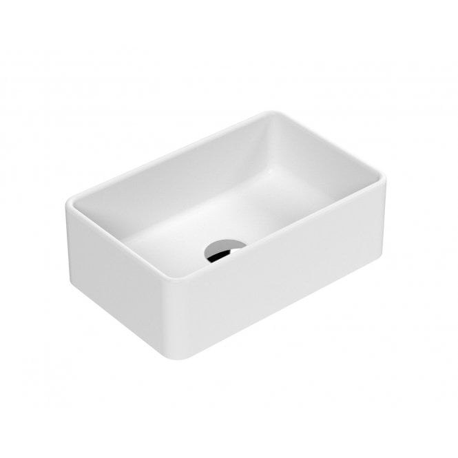 Nuie  Rectangular 365 x 235mm Matt White Counter Top Vessel