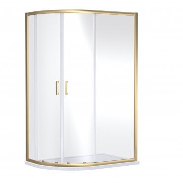Nuie Rene 1900 x 1200 x 900mm Offset Quandrant Shower Enclosure SMQU129BB-E6