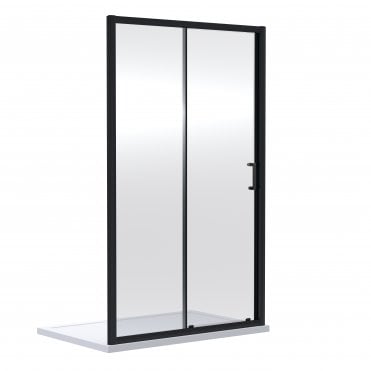 Nuie Rene 1900 x 1400mm Sliding Shower Door SMSL14BP-E6