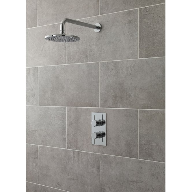 Nuie  Round Fixed Head 200mm Chrome
