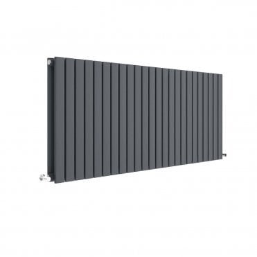 Sloane Horizontal Double Panel Radiator Anthracite 600 x 1398mm
