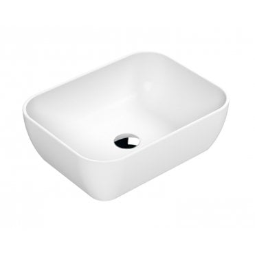Nuie Square 455 x 325mm Matt White Counter Top Vessel