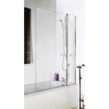 Nuie Square Bath Screen With Fixed Panel