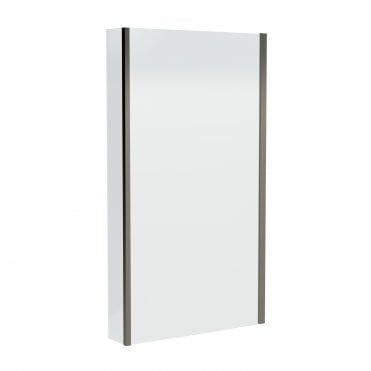 Nuie Square Fixed Bath Screen with Fixed Return - 6mm NSBS27