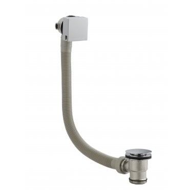 Nuie square Freeflow Bath Filler Chrome