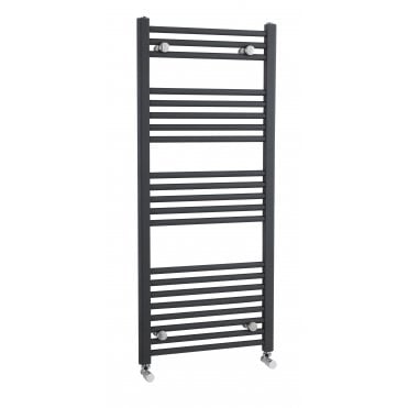 Nuie Straight Heated Ladder Rail Anthracite 1150 X 500mm