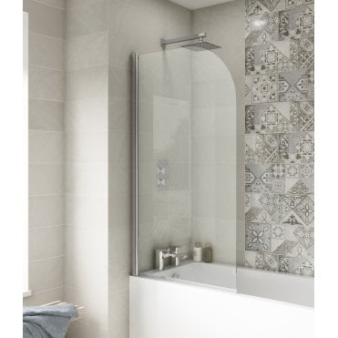 Nuie Straight Round Bath Screen