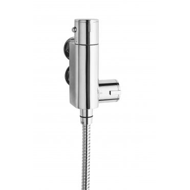 Nuie Vertical Thermostatic Bar Valve  Chrome