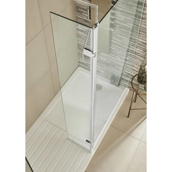 Nuie  Wetroom Hinged Screen 300 x 1850mm