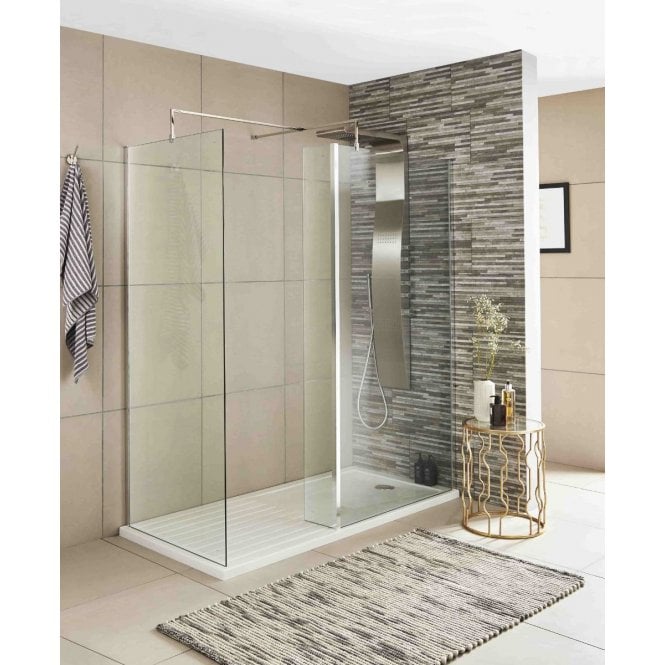 Nuie  Wetroom Return Screen 215 x 1850mm