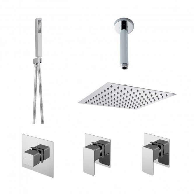 Nuie  Windon 2 Outlet Windon Bundle With Stop Taps SBS130ST2