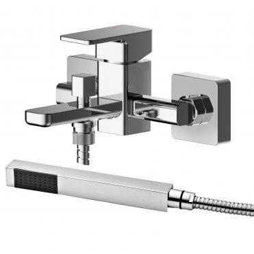 Nuie Windon Wall Mounted Bath Shower Mixer With Kit WIN316