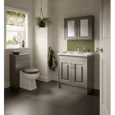 Nuie York Stone Grey 500mm WC Unit